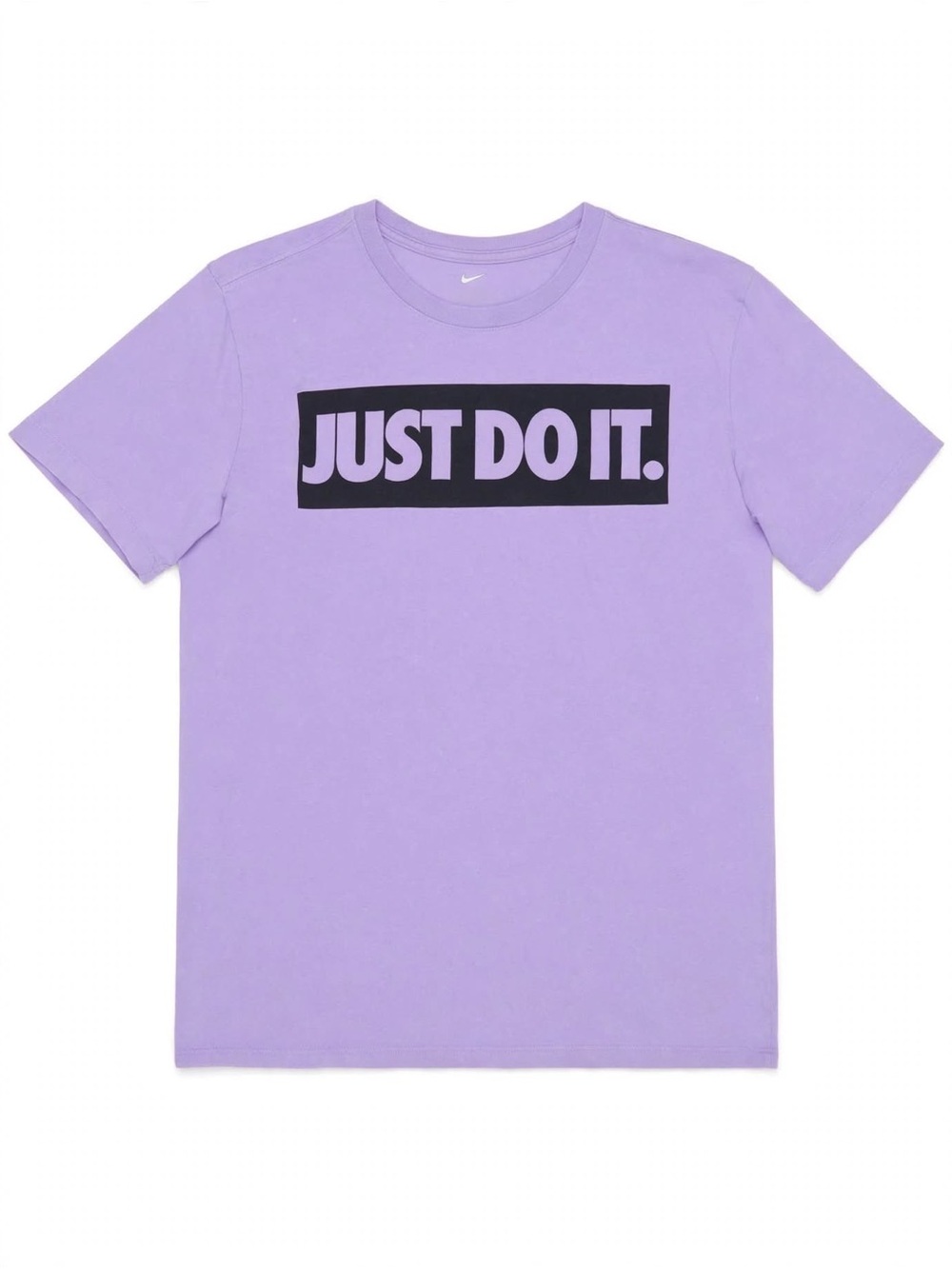 Nike Lavender Short-Sleeve Tee with Black 'JUST DO IT.' Box Graphic